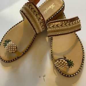 Cute Womens Pineapple Sandals Clip Toe Flip Flops Summer
Beach Boho Flat Slipper